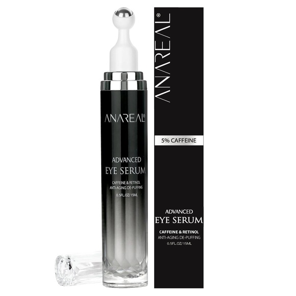 ANAREAL ADVANCED EYE SERUM - CAFFEINE & RETINOL - ANTI-AGING DEPUFFING - Picture 1 of 8